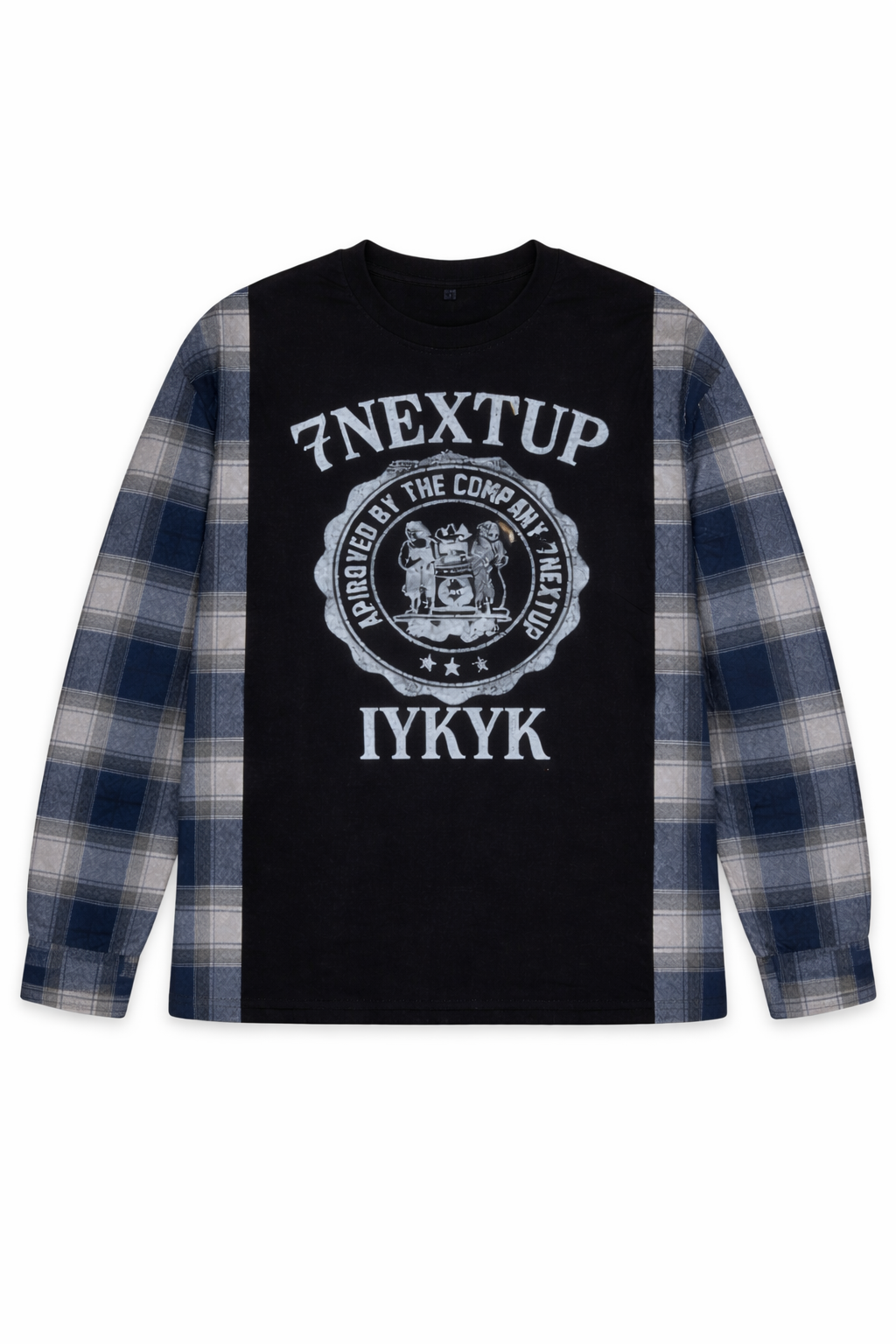 GREY 7NXTUP PLAID LONGSLEEVE