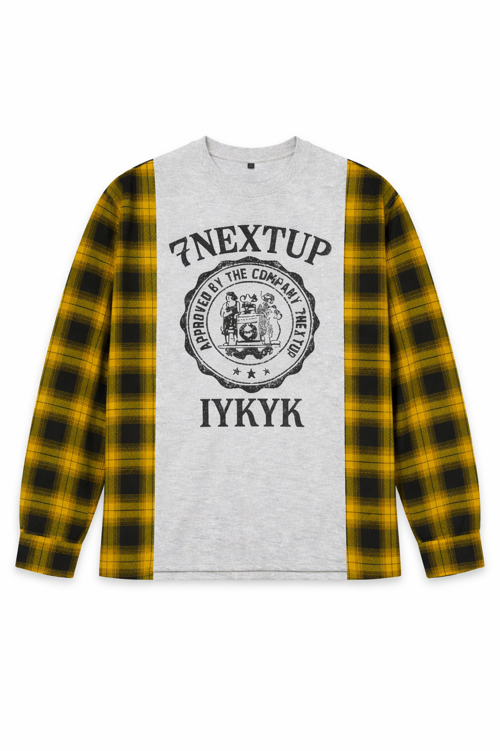 YELLOW 7NXTUP PLAID LONGSLEEVE